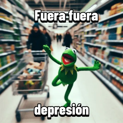 Fuera fuera depresión Meme 🎶🐸