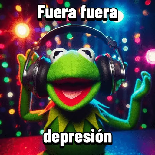 Fuera fuera depresión Meme 🎶🐸