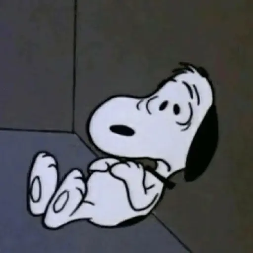 🐶 Snoopy Triste / Sad 😢