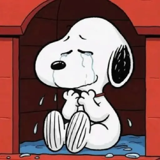 🐶 Snoopy Triste / Sad 😢