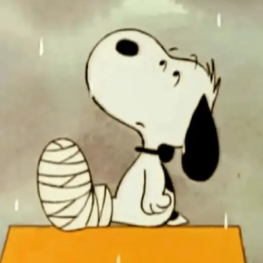 🐶 Snoopy Triste / Sad 😢