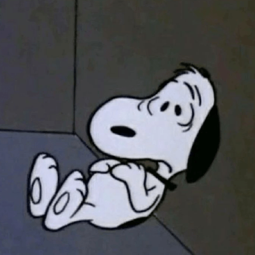 🐶 Snoopy Triste / Sad 😢 preview