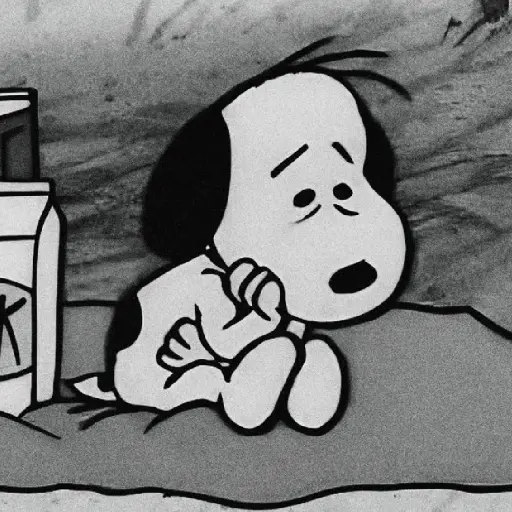 🐶 Snoopy Triste / Sad 😢