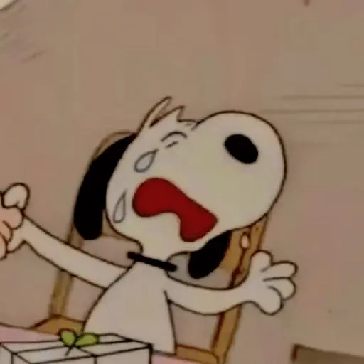 🐶 Snoopy Triste / Sad 😢