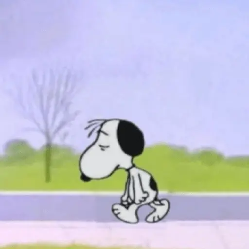 🐶 Snoopy Triste / Sad 😢