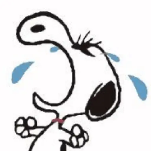 🐶 Snoopy Triste / Sad 😢
