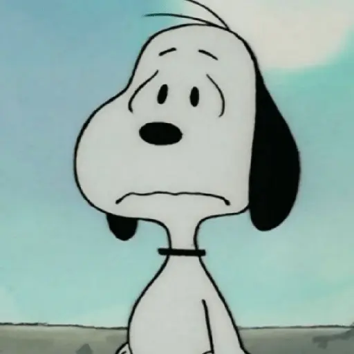 🐶 Snoopy Triste / Sad 😢