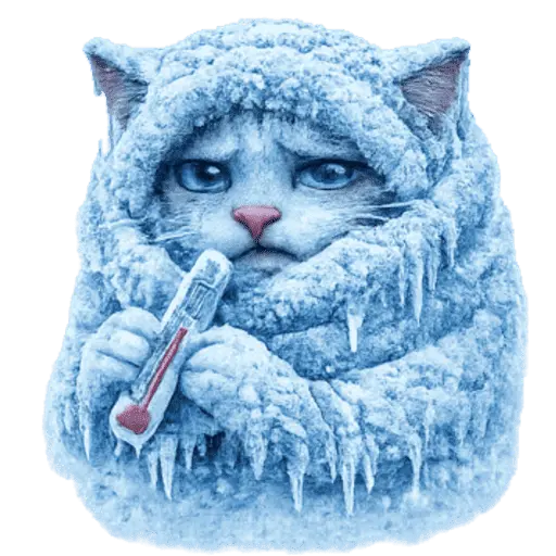  FRÍO Michi Congelado❄️❄️