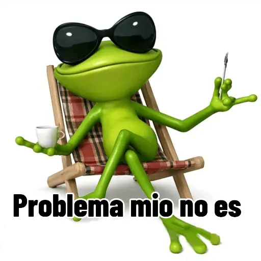 Meme | Problema tuyo 🐸🕶