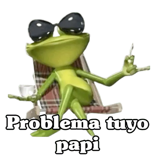 Problema tuyo papi 🐸🕶️🍸