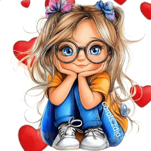 💝❤️ Niñas Cute San Valentín❤️💝 sticker 11