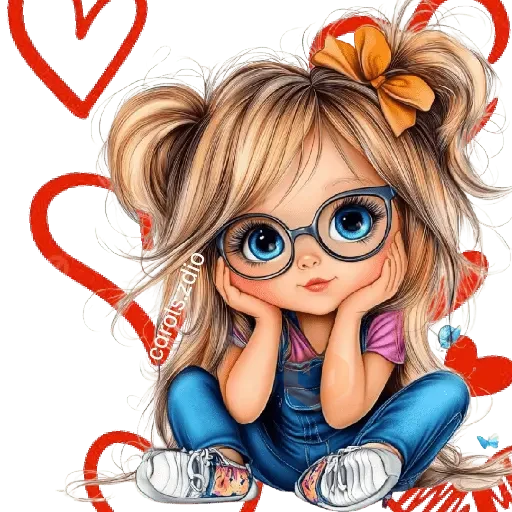💝❤️ Niñas Cute San Valentín❤️💝 sticker 13