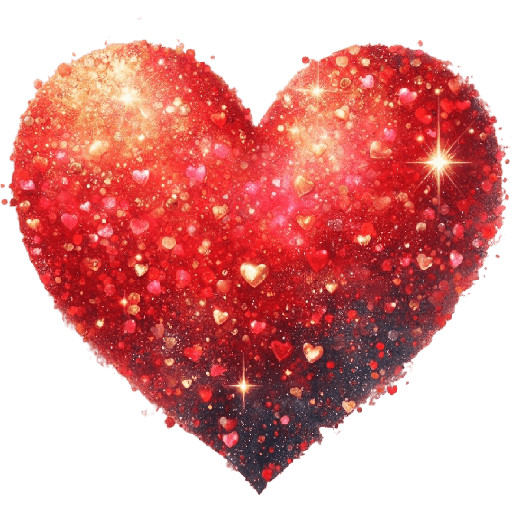 Corazón Glitter San Valentín❤️ preview