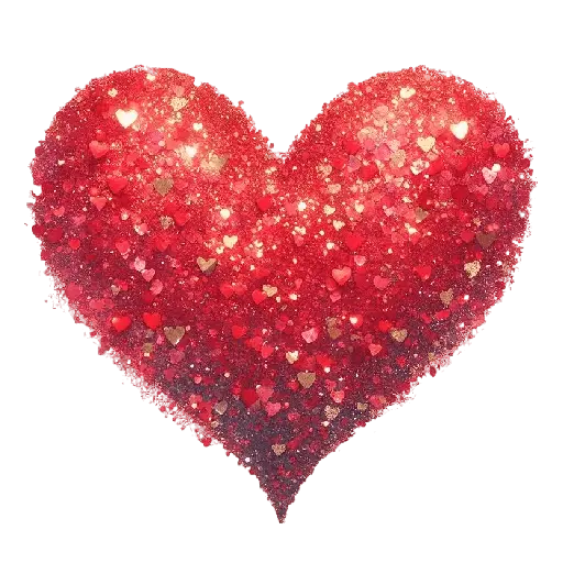Corazón Glitter San Valentín❤️