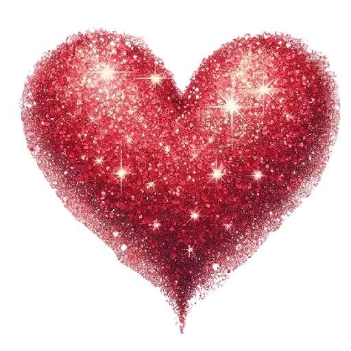 Corazón Glitter San Valentín❤️