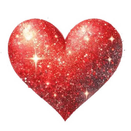 Corazón Glitter San Valentín❤️