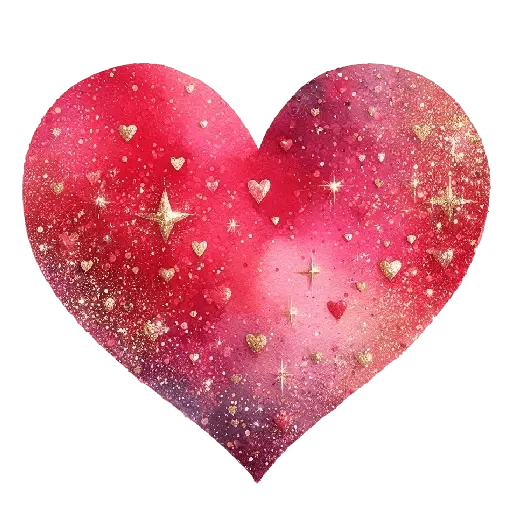 Corazón Glitter San Valentín❤️