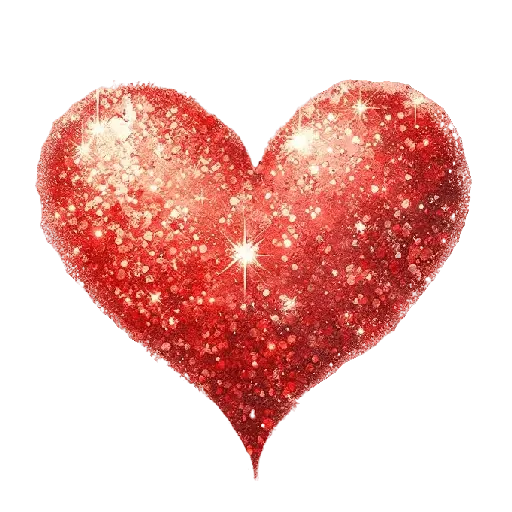 Corazón Glitter San Valentín❤️