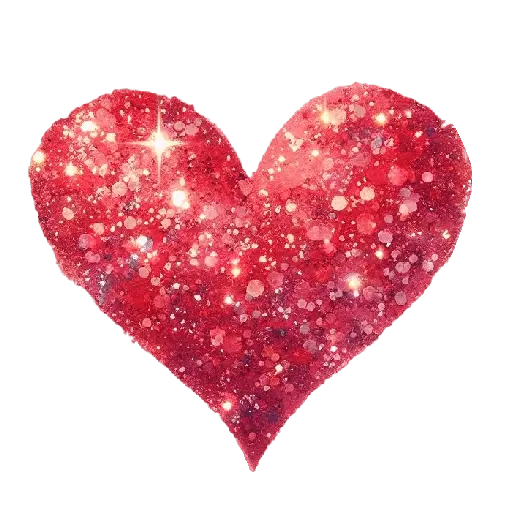 Corazón Glitter San Valentín❤️