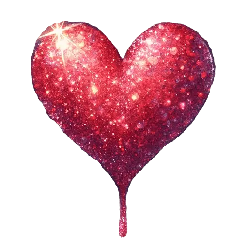 Corazón Glitter San Valentín❤️
