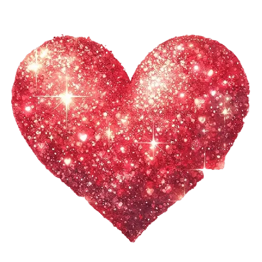 Corazón Glitter San Valentín❤️