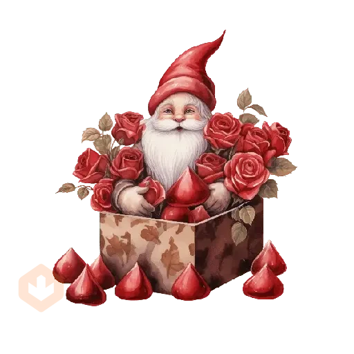 Cute Gnomo San Valentín ❤️ sticker 14