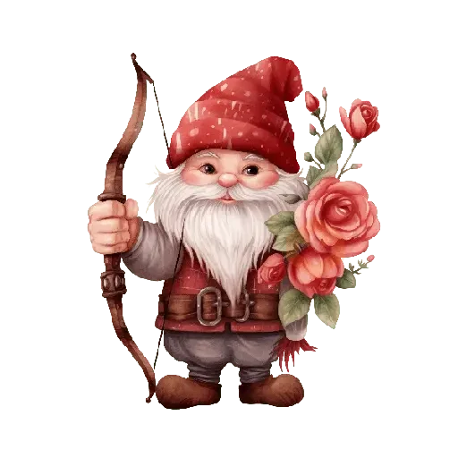 Cute Gnomo San Valentín ❤️ sticker 17