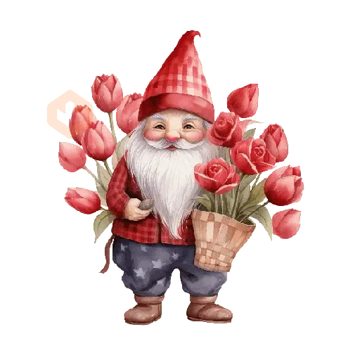 Cute Gnomo San Valentín ❤️ sticker 16