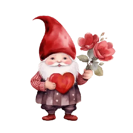 Cute Gnomo San Valentín ❤️ sticker 18