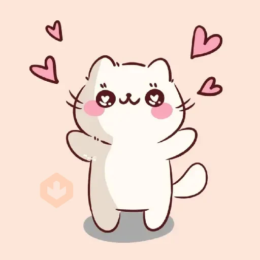 amor de gatitos animados 💜 sticker 16