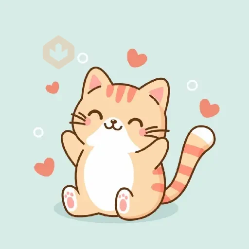 amor de gatitos animados 💜 sticker 13
