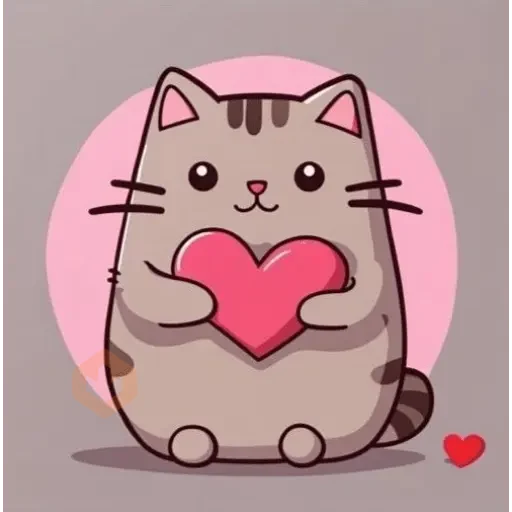 amor de gatitos animados 💜 sticker 14