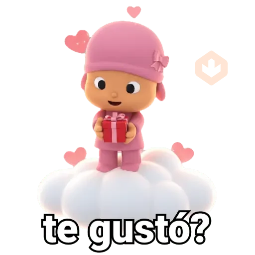 Pocoyó rosa Amor 💗😚 sticker 14