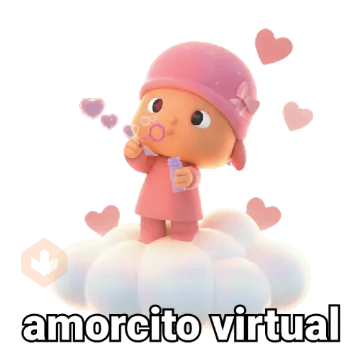 Pocoyó rosa Amor 💗😚 sticker 13