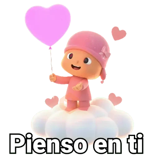 Pocoyó rosa Amor 💗😚 sticker 12