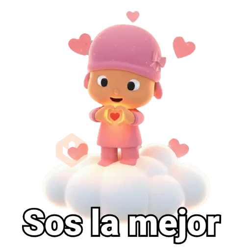 Pocoyó rosa Amor 💗😚 sticker 11