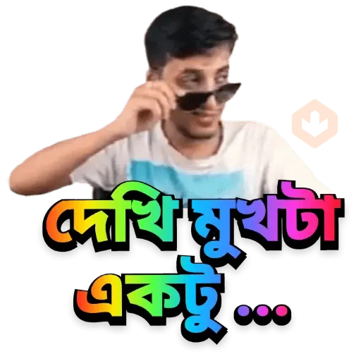 Bangla all funny dialogues 2 sticker 12