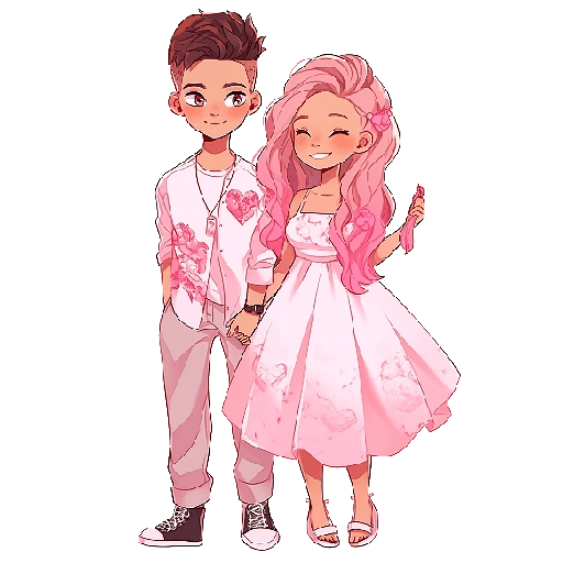 Parejita Chibi San Valentín ❤️ preview