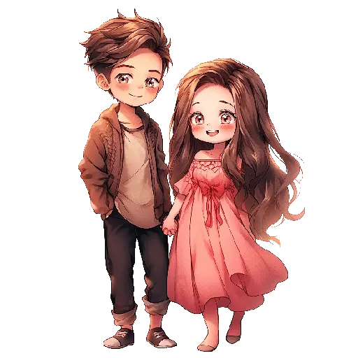Parejita Chibi San Valentín ❤️