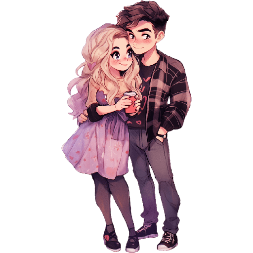 Parejita Chibi San Valentín ❤️ preview
