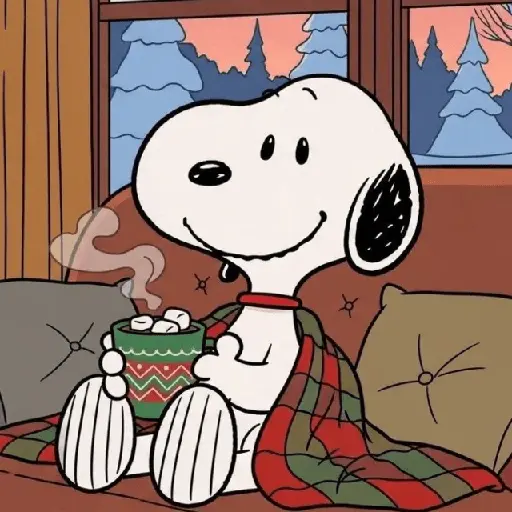 😮‍💨 Reacciones SNOOPY ☕🫐 2