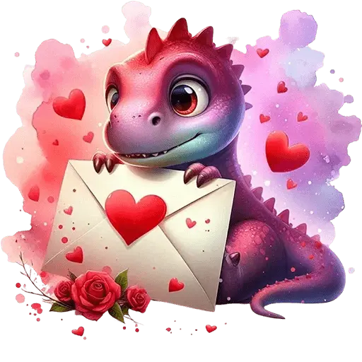 Dinosaurio San Valentín ♥️🦖