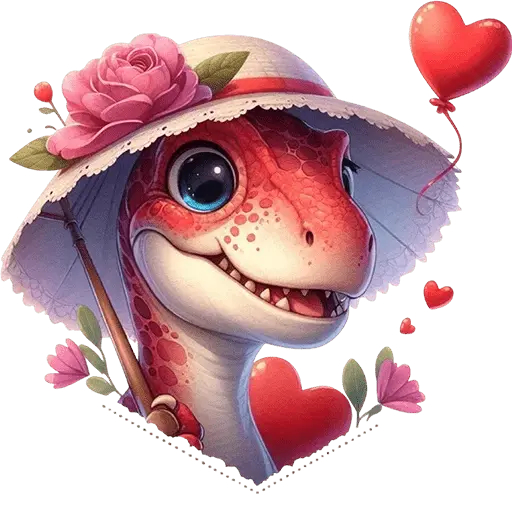 Dinosaurio San Valentín ♥️🦖