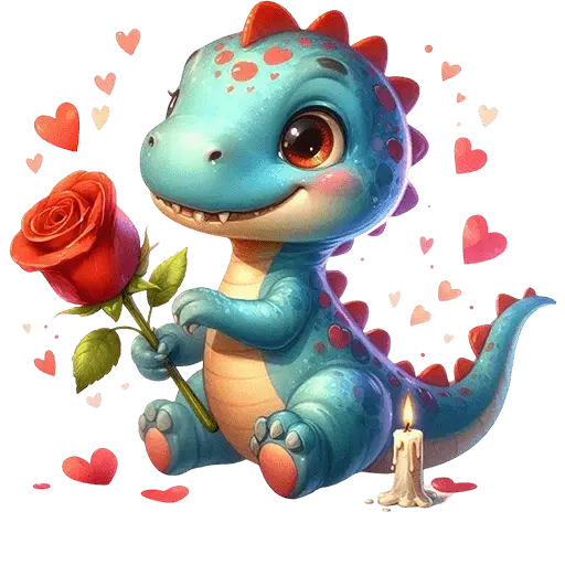 Dinosaurio San Valentín ♥️🦖