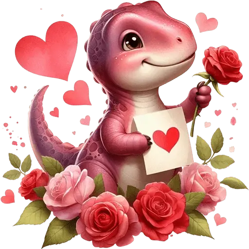 Dinosaurio San Valentín ♥️🦖