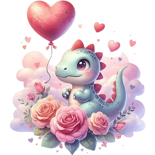 Dinosaurio San Valentín ♥️🦖