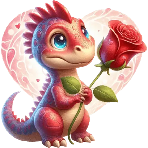 Dinosaurio San Valentín ♥️🦖