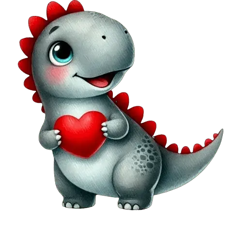 Dinosaurio San Valentín ♥️🦖