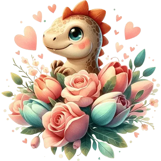 Dinosaurio San Valentín ♥️🦖