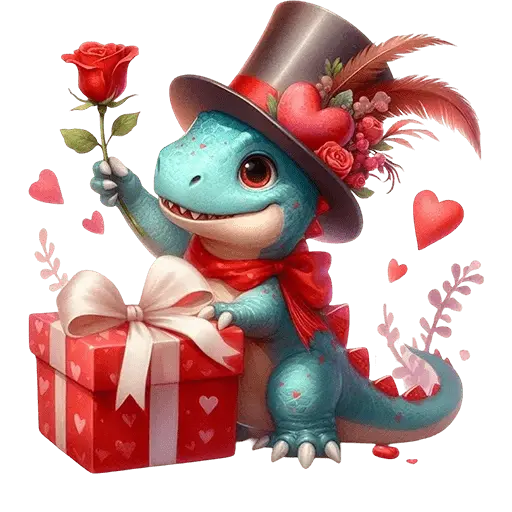 Dinosaurio San Valentín ♥️🦖